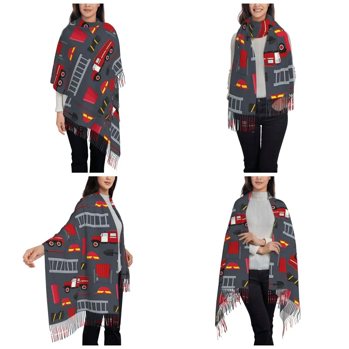 Fire-Truck-Firefighter-Design-Pattern-Scarf-Tassel-Scarves-Women-Soft-Warm-Shawls-and-Wraps-Long-Fall-Winter-Shawl-Wrap