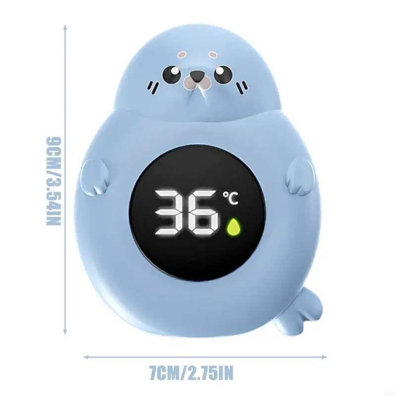Y88D 휴대용 유아 수온 테스터 귀여운 씰 모양 목욕 시간 미터 안전 도구 신생아를위한 빠른 측정