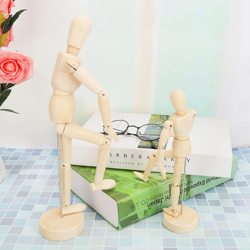 

Wooden Puppet Movable Joint Figure For Sketching Art Craft Desktop Ornament Figure Sketch Wooden Joints Ornaments