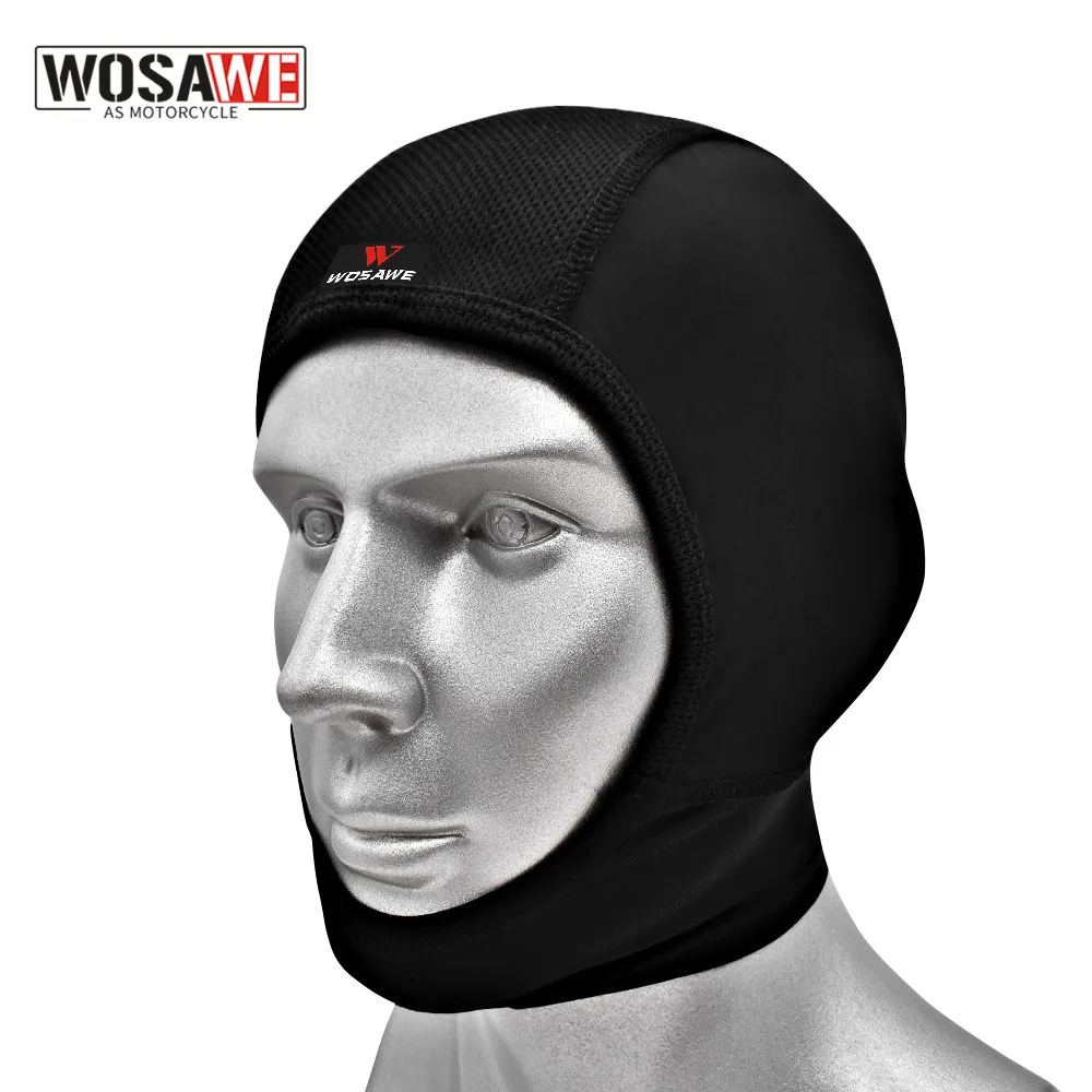 

WOSAWE Men Quick Dry Motorcycle Helmet Cap Anti-UV Anti-Sweat Sports Hat Bike Riding Bicycle Cycling Hat Inner Cap Under Helmet