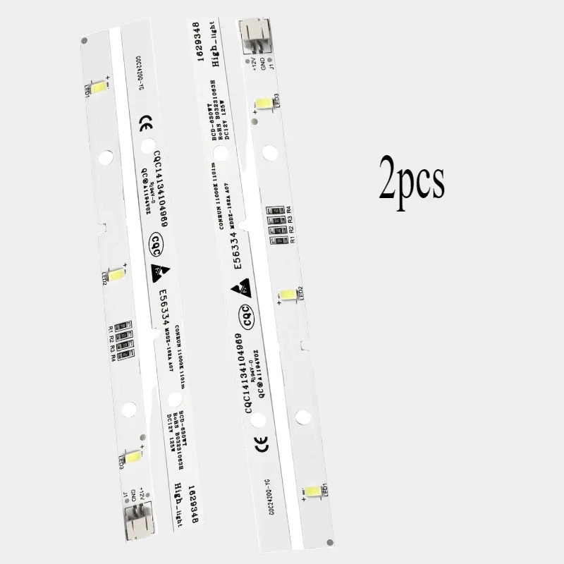 WZ-MDDZ-162A A07 2PCS LED Strip Light for RONGSHENG/HISENSE BCD-630WT Refrigerator 1629348 DC12V 1.25W CQC14134104969