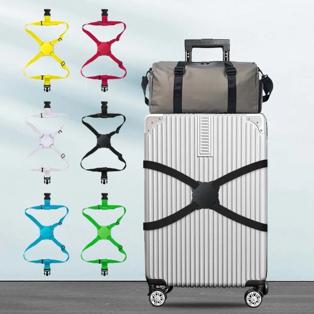 

Multifunctional Elastic Rope Eight Character Strap Wear Resistant Travel Safety Luggage Strap Travel Bag Figure-Eight Straps