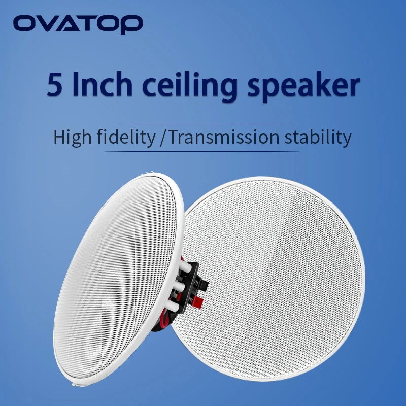 5Inch High fidelity Ceiling Speaker Perfect For Office Living Room Bathroom Passive Speakers High Sound Quality Background Music