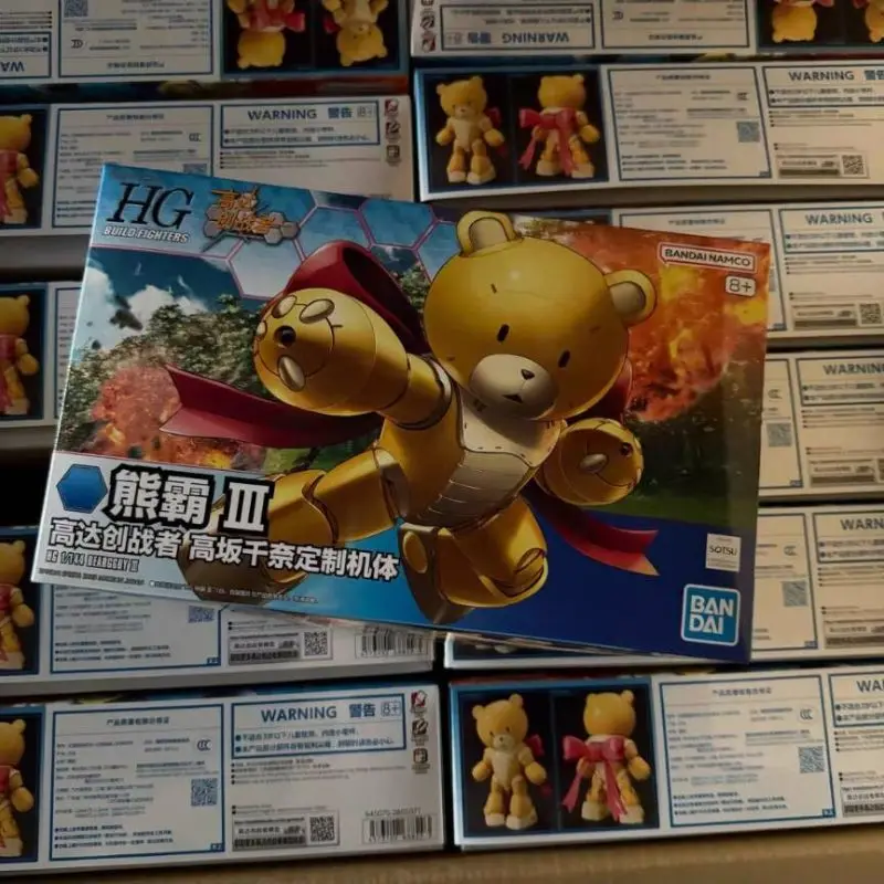 

В НАЛИЧИИ Оригинальный Bandai HGBF 1/144 BEARGGUY III Gundam Build Fighters Китайская версия сборки Коллекционная модель украшения