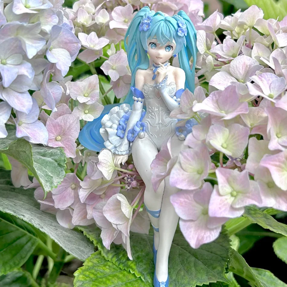 In Stock Hatsune Miku Desktop Cute Action Figure 15cm Flower Fairy Ver. Anime Figurine Kawaii Girl Model Toys Birthday Gifts view 4