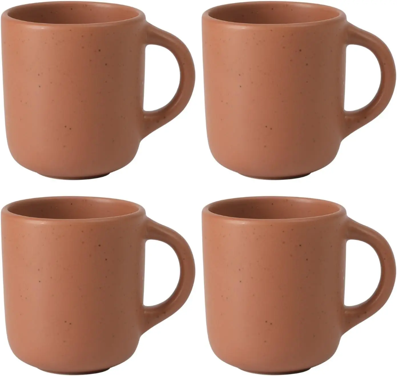 

Corsica Clay 4 Piece Mug Set - Burnt Apricot Terracotta
