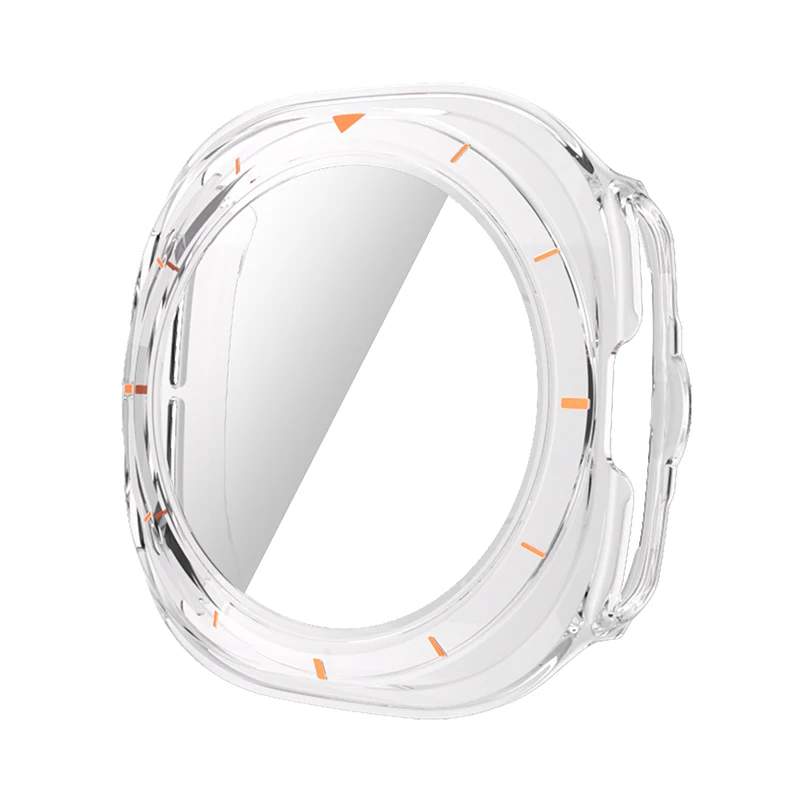 Cristal + funda para Samsung Galaxy Watch 7 Ultra 47MM, resistente al agua, cubierta de parachoques duro de PC + Protector de pantalla para Galaxy Watch 7 Ultra 47mm