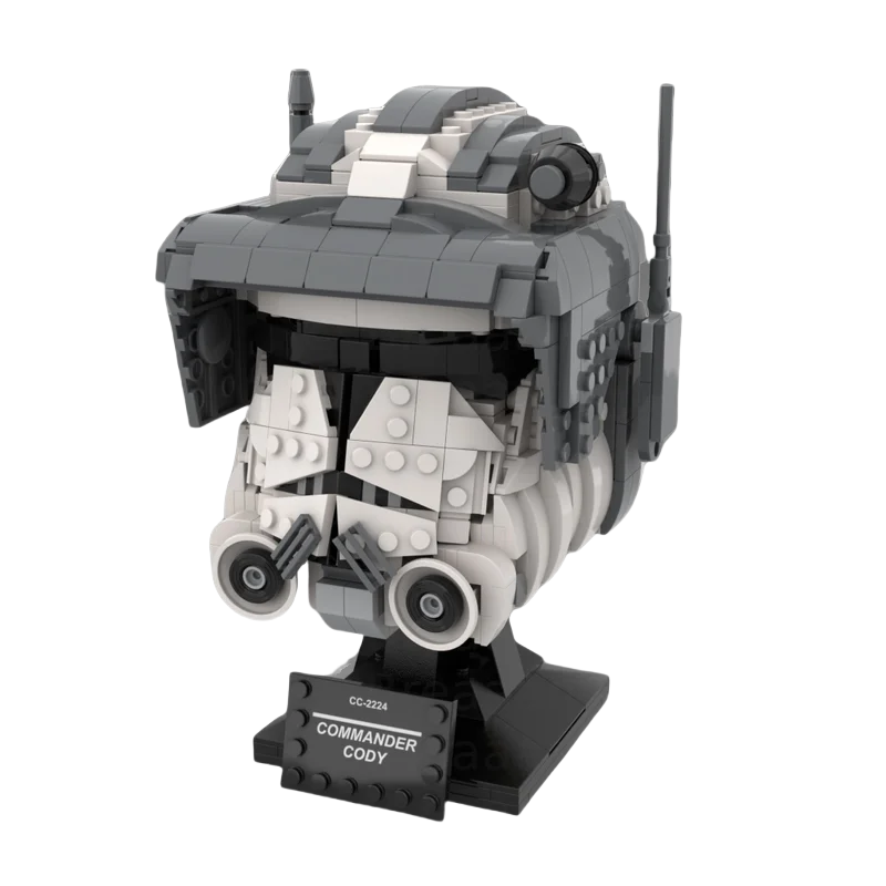 Juguete de bloques de construcción MOC, casco de comandante de nave espacial, modelo de exhibición, 773 piezas, número de regalos creativos para niños