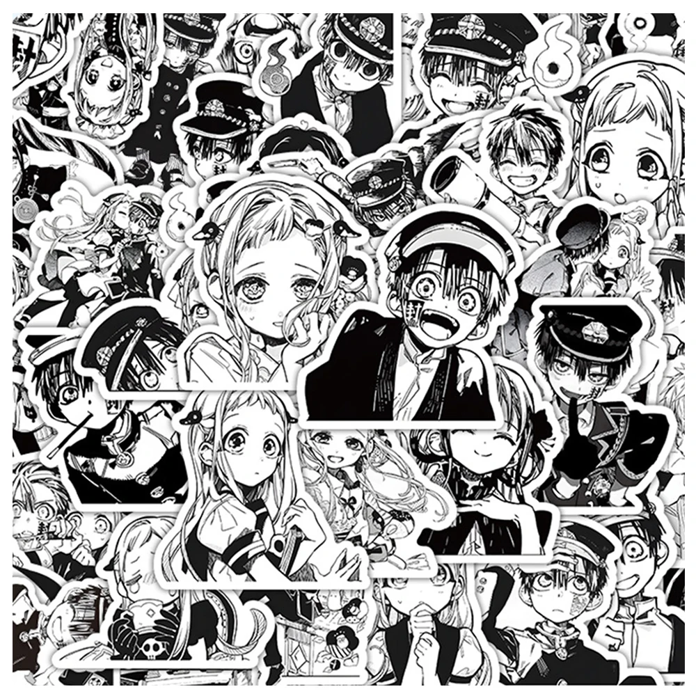 

10/30/60Pcs Japan Manga Toilet-bound Hanako-kun Stickers Anime Kid Toy DIY Suitcase Laptop Phone Cool Cartoon Decoration Sticker