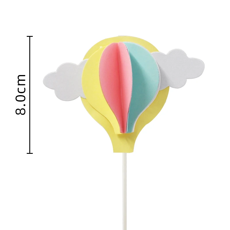 Flug Thema Kuchen Dekoration Cartoon Pilot Bär Luftballons Sterne für Kinder Junge Alles Gute zum 1. Geburtstag Kuchen Topper Baby Shower Party – Detail 22