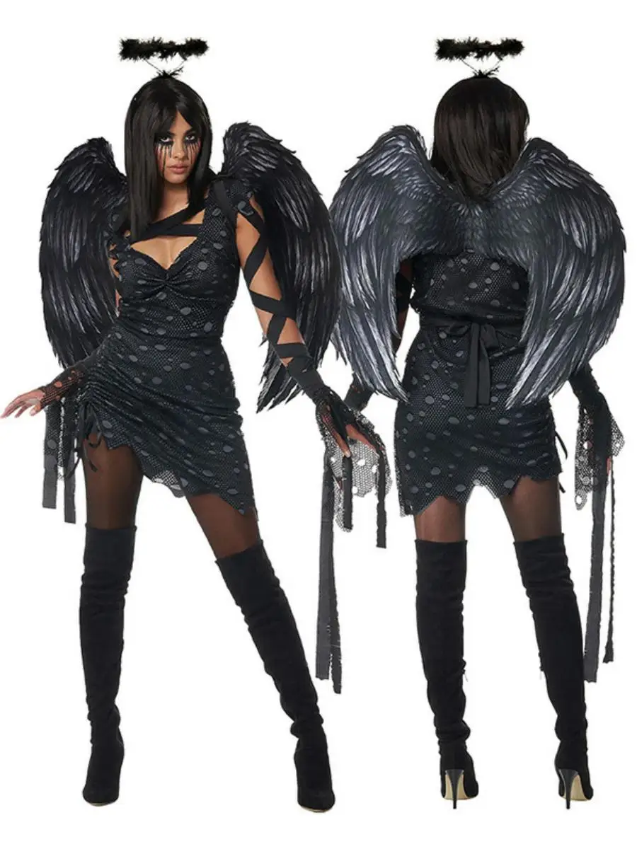 Nuevo disfraz de Halloween de Ángel Zombie Bla orm Evil Ghost, disfraz de  escenario nacional, disfraz de mujer, primavera, poliéster / Vestidos  listos para usar, image size:900x1200