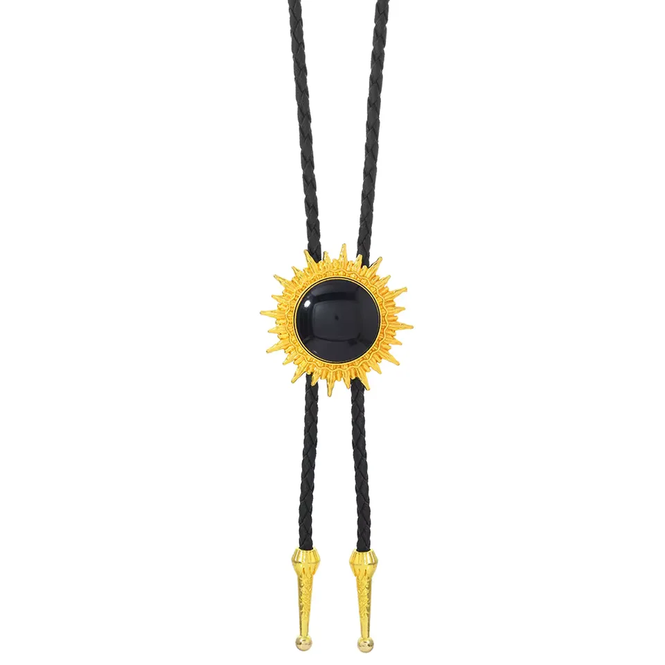 New Alloy Bolo Tie for Men Sweater Chain Unisex Necktie Fashion Accessory Adjustable Western Cowboy Jewelry Gifts