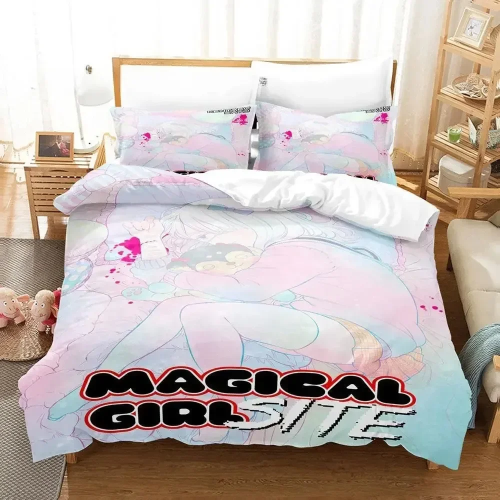 Magical Girl Site Bedding Set Single Twin Full Queen King Size Bed Set Aldult Kid Bedroom Duvet cover Sets Kawaii Bed Sheet Set