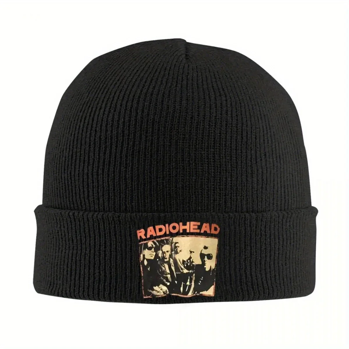 Radiohead Vintage Hip Hop Strickmütze Mützen Wintermützen Warmes Acryl Mode Nordamerika Tour Rock Boy Mütze für Männer Frauen Geschenk