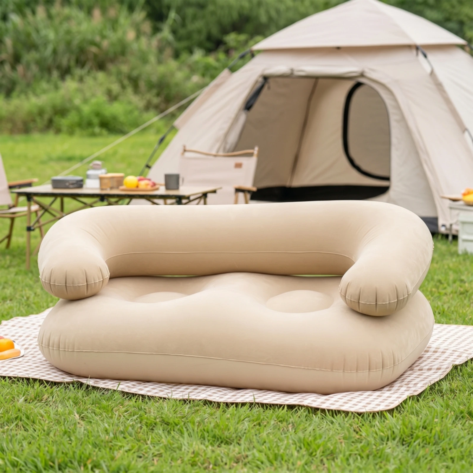 Outdoor Furniture Balcony - Inflatable Sofa Portable Inflatable Lounger Air