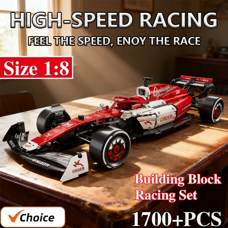1700 + pièces nouveaux ensembles de construction de voitures de course F1 Performance vitesse voitures de course blocs de construction détails réalistes véhicules modèles jouets cadeaux