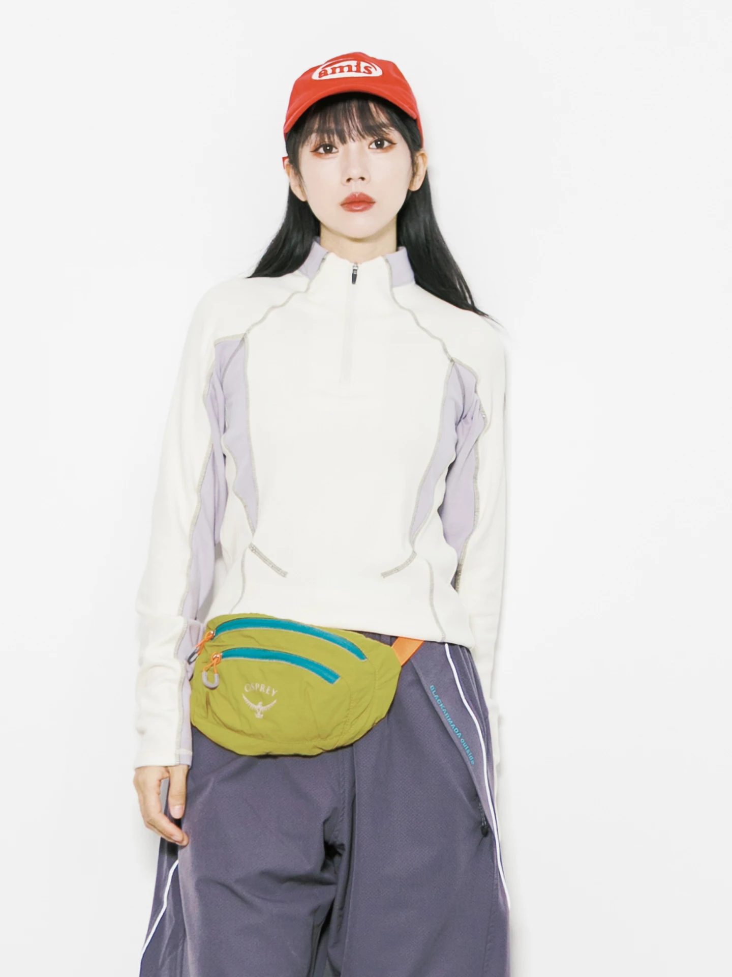 

Warm Fiber Hoodie Women's Slim Fit Outdoor Spor Overhead irt f Zip Stand Collar Patchwork Long Sve Street Sle