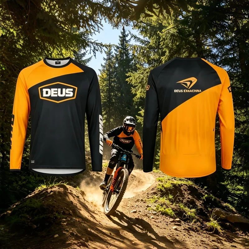 2026 DEUS MTB Downhill Sweat Absorption Long Sleeve Breathable Jersey Mountain Bike Off-Road Riding Quick Dry Cycling Jerseys