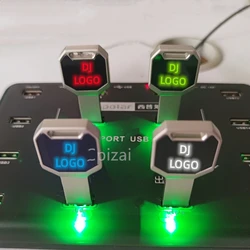 Bulk Cheap New Metal LED Key DJ USB 2.0 Memory Flash U disk Pendrive 4GB 8GB 16GB 32GB 64GB 128GB 256GB