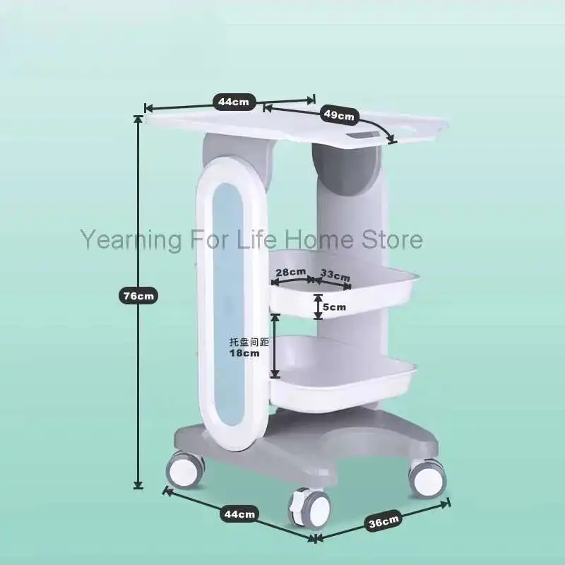 

Salon Cart Beauty Salon Trolley Rolling Cart Stand Tray Mobile Cart Stand Tray Carrello Attrezzi Officina Beauty Salon Trolley