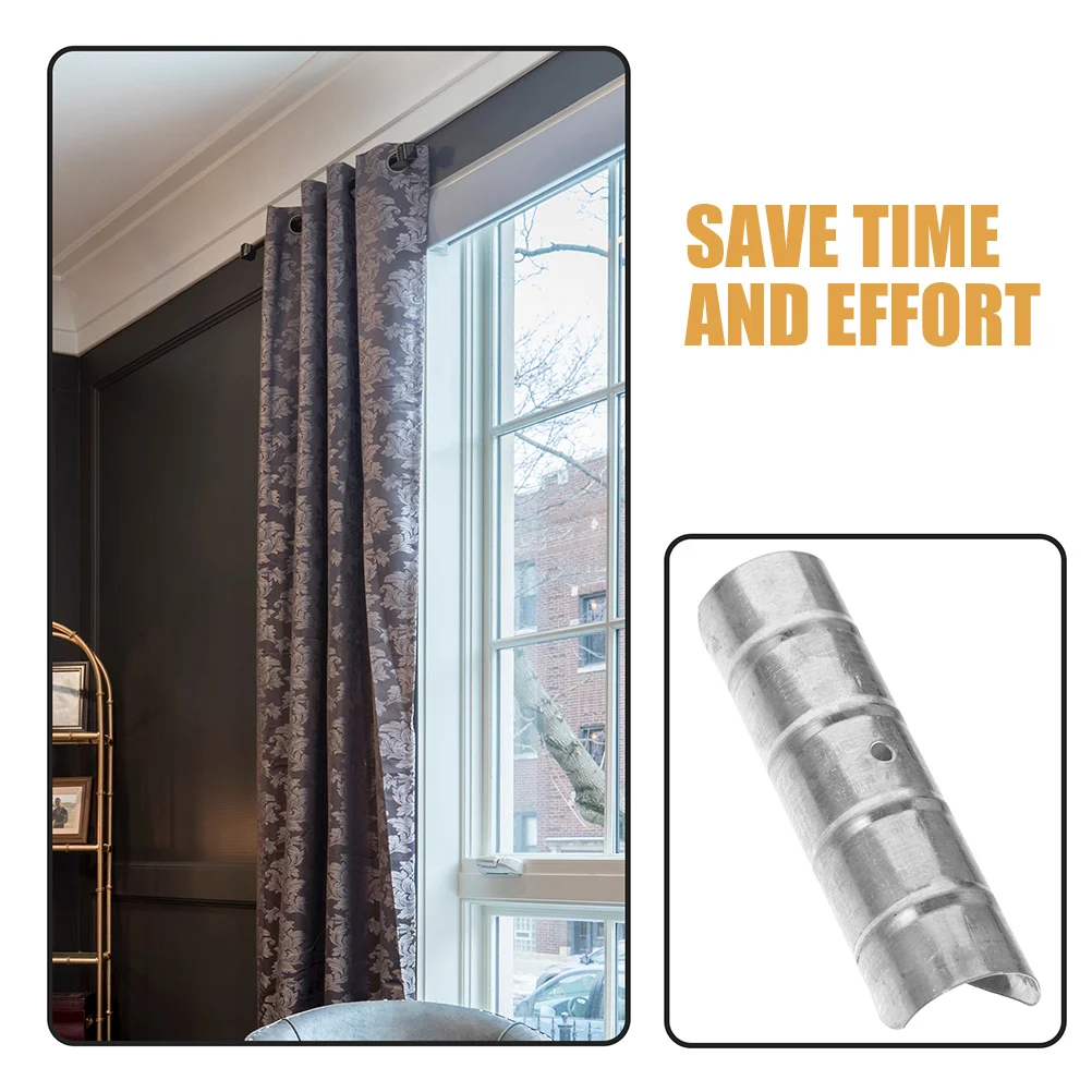 2 قطعة قضيب روماني موصل قضيب الستارة الحديد المفاصل تصميم بسيط لغرفة المعيشة غرفة نوم انزلاق الباب الملحقات