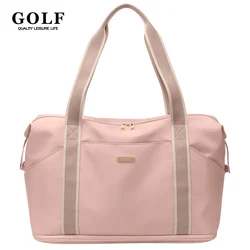 GOLF Expandable Travel Duffle Bag Women Zipper Traveling Bag Large Capacity Foldable Garment Dry Wet Seperation Carry On Luggage