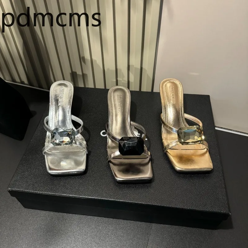 Advanced Women's Shoes Summer New Rhinestone High Heels Designer Sexy Banquet Shoes for Women High Heel Sandals Zapatos De Mujer