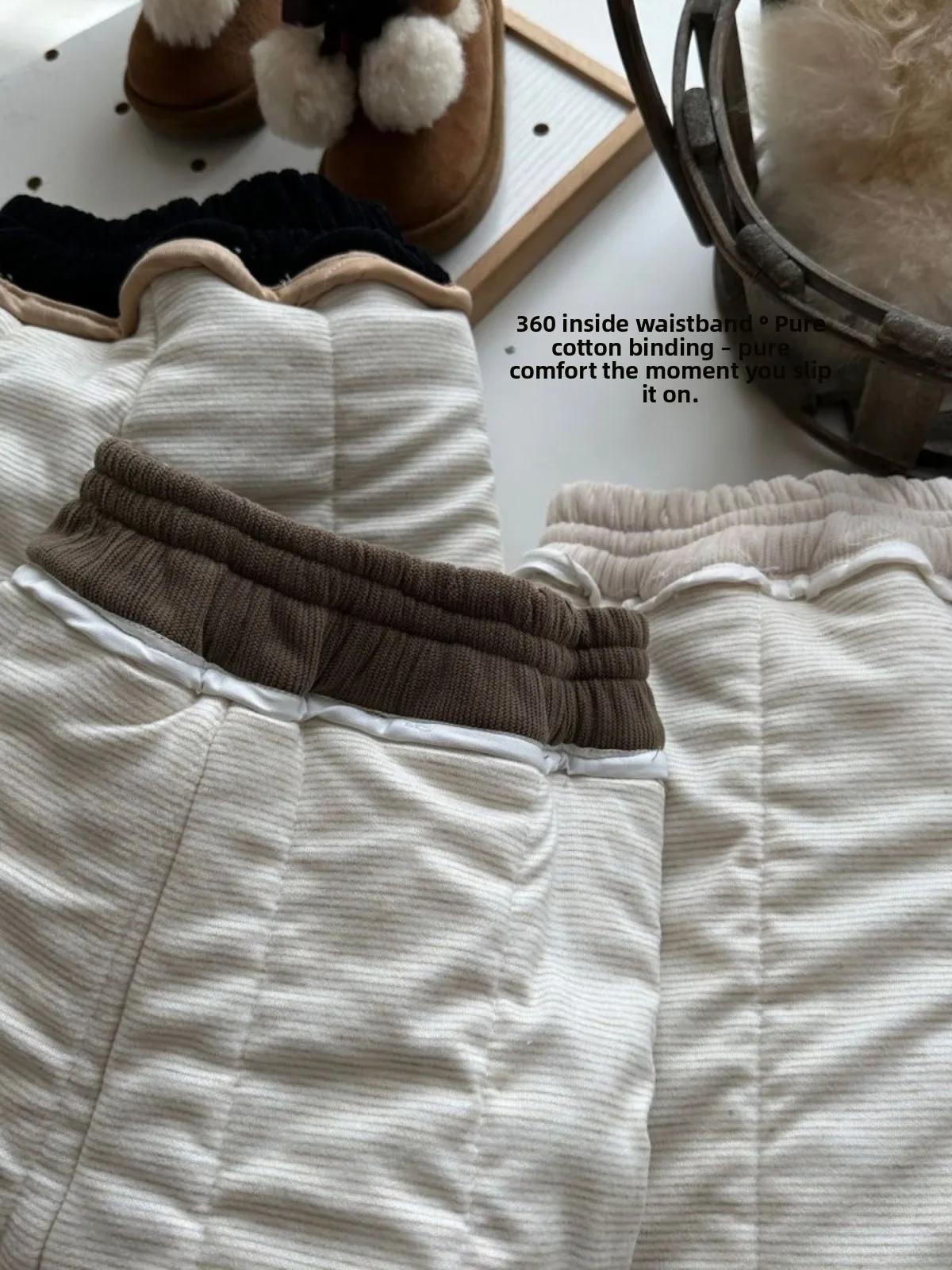 Pantalones de Algodón de Seda para Niños Thiened, Ultra Cálidos, Extra Gruesos, para Niños y Niñas, Pantalones de Invierno con Puños