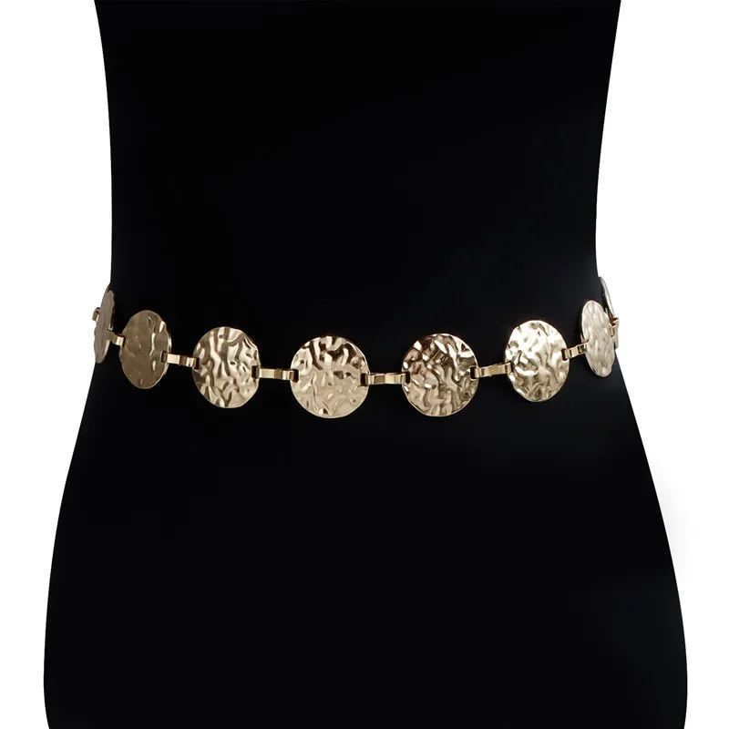 Cinturón dorado elegante con cadena para mujer, cadenas para mujer, cinturones de moda para pantalones de vestir, mujer