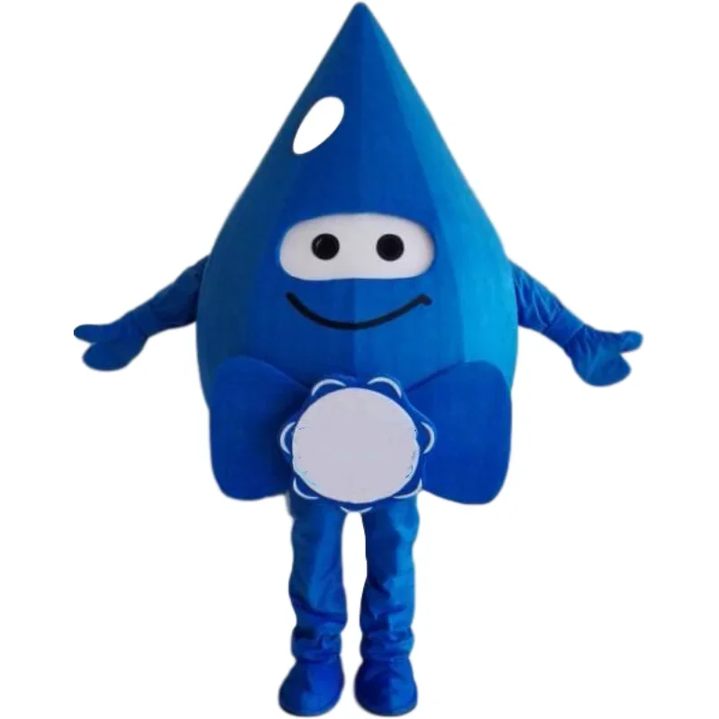 Christmas Blue Water Drops Mascot Costume Water Saving Publicity Performance Advertising Dress Halloween Carnival Fancy Party