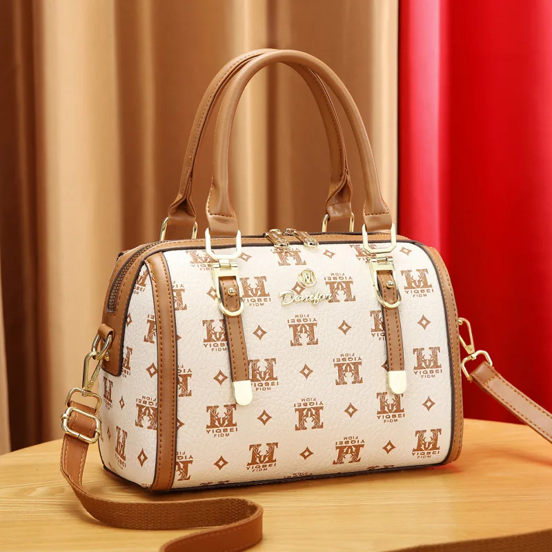 

Elegant Women's Designer Tote Bag Printed Leather Handbag for Ladies Classic Luxury Crossbody Bag Shoulder Messenger Bags