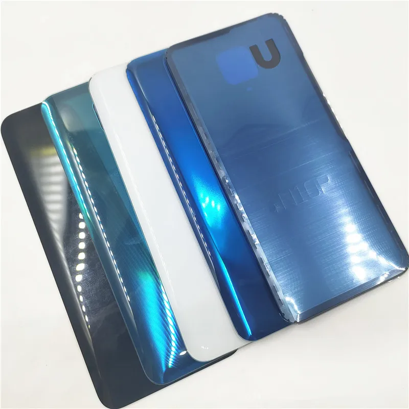 For Xiaomi Redmi Note 9S / Note 9 Pro 64MP Battery Back Cover Glass Panel Rear Door Housing Case Repair Parts+Camera Lens