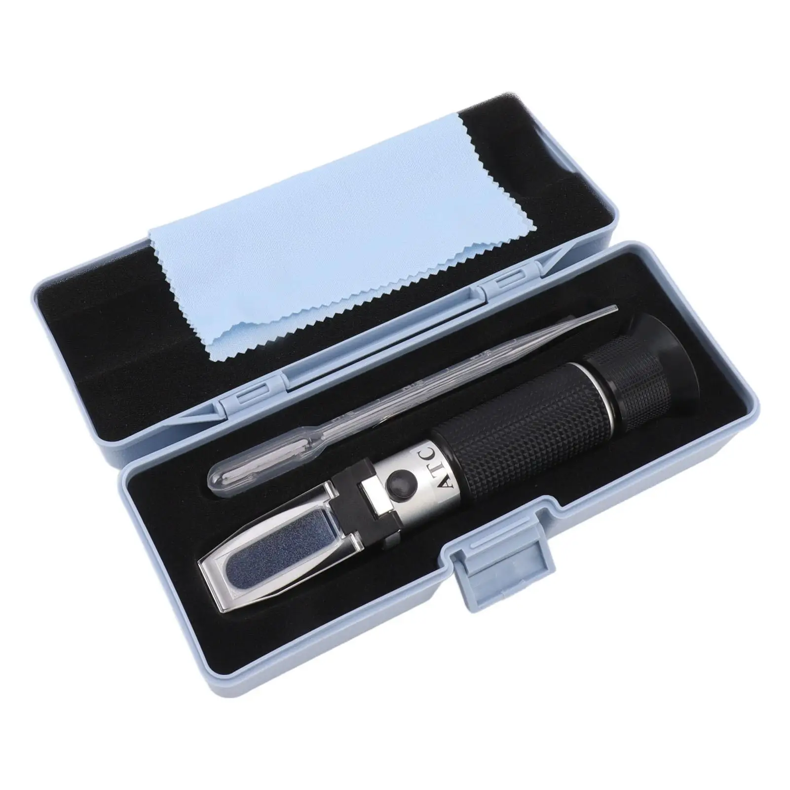 Aluminum Refractometer with Automatic Temperature Compensation - Accurate for sugar Content & Specific