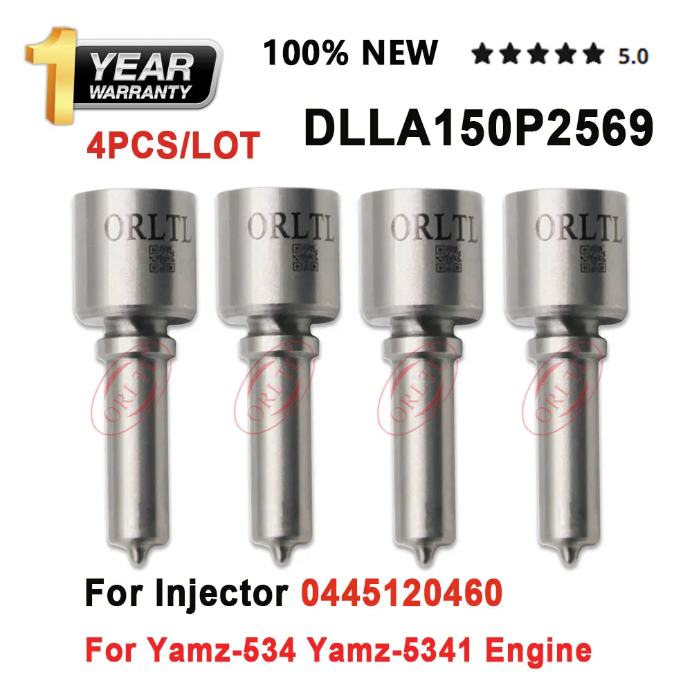 4PCS DLLA150P1512 Common Rail Injector Nozzle 0433171933 0 433 171 933 For Yamz-534 Yamz-5341 Engine 0445120460 0 445 120 460