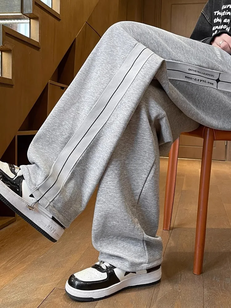 

Новые спортивные брюки из ледяного шелка 2025 для мальчиков: быстросохнущие, прямые, длинные, повседневные, модные, летние