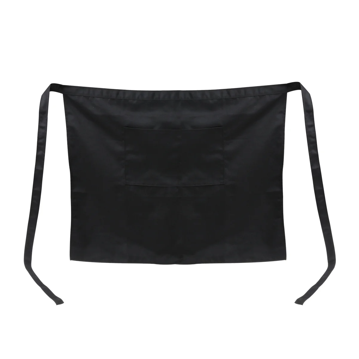 

Tinksky Unisex Kitchen Apron 70x50cm Black Polyester with Double Pockets for Cooking and Restaurant Wear Unisex Apron