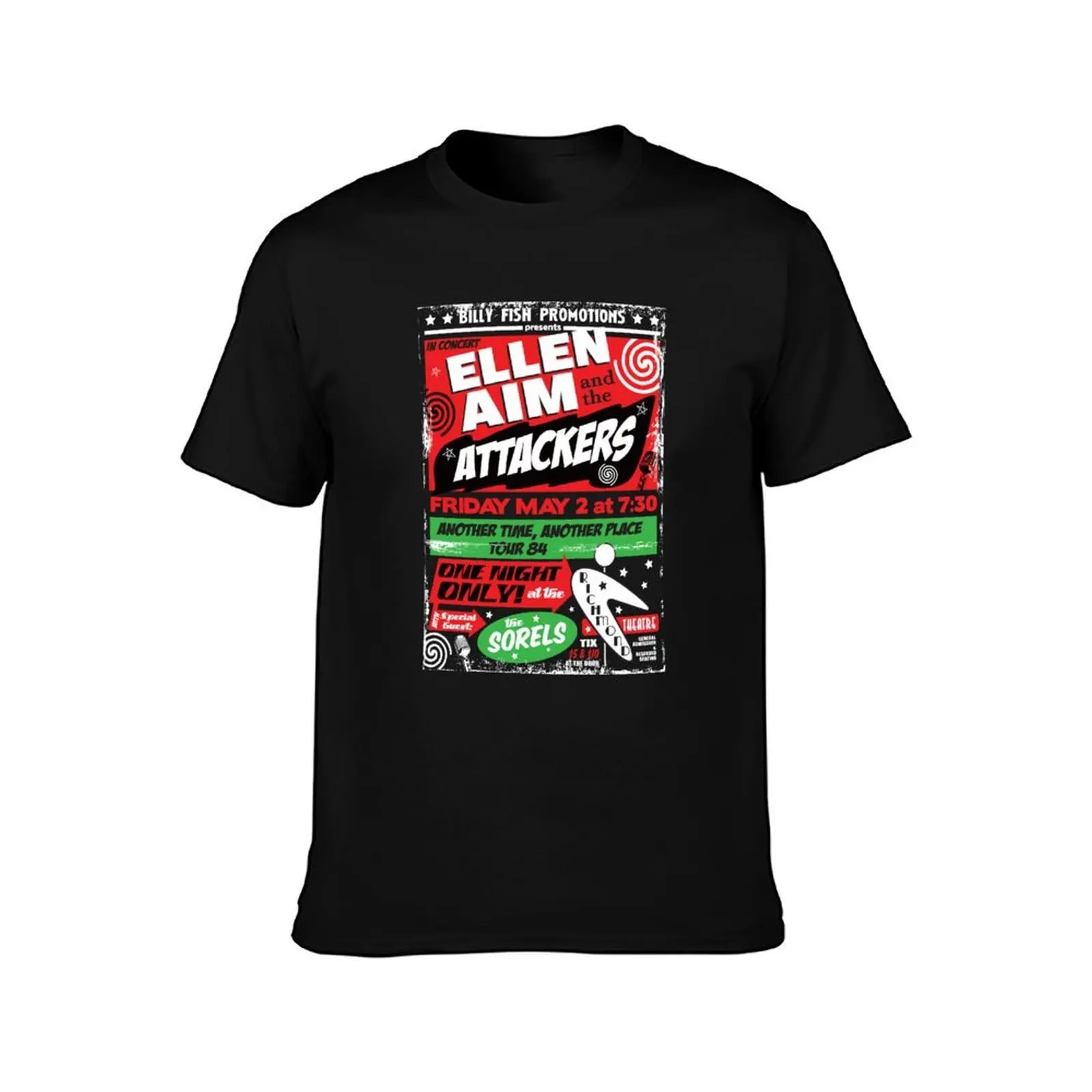 Ellen Aim and the Attackers T-Shirt Basic Lightweight Short Sleeve Tee T-Shirt
