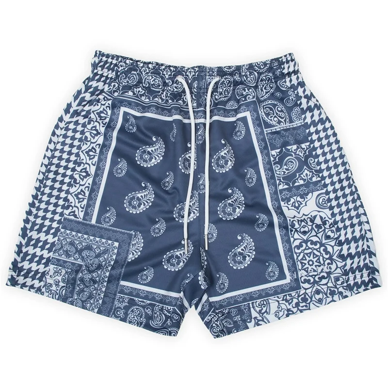 Summer New Trendy Boho Shorts Women Men Vintage Oversize Street Sports Outdoor Shorts Hawaii Beach Short Pants Swim Trunks