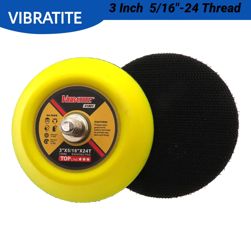 3 Inch 75mm Professional Dual Action Random Orbital Sanding Pad 5/16\