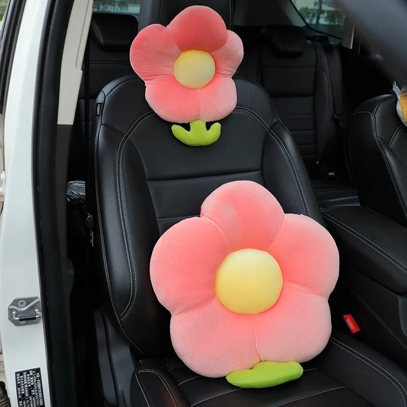 1pc Cartoon Animal Flower Bee Frog Waist Pillow Cute Car Seat Decoration comodo cuscino morbido