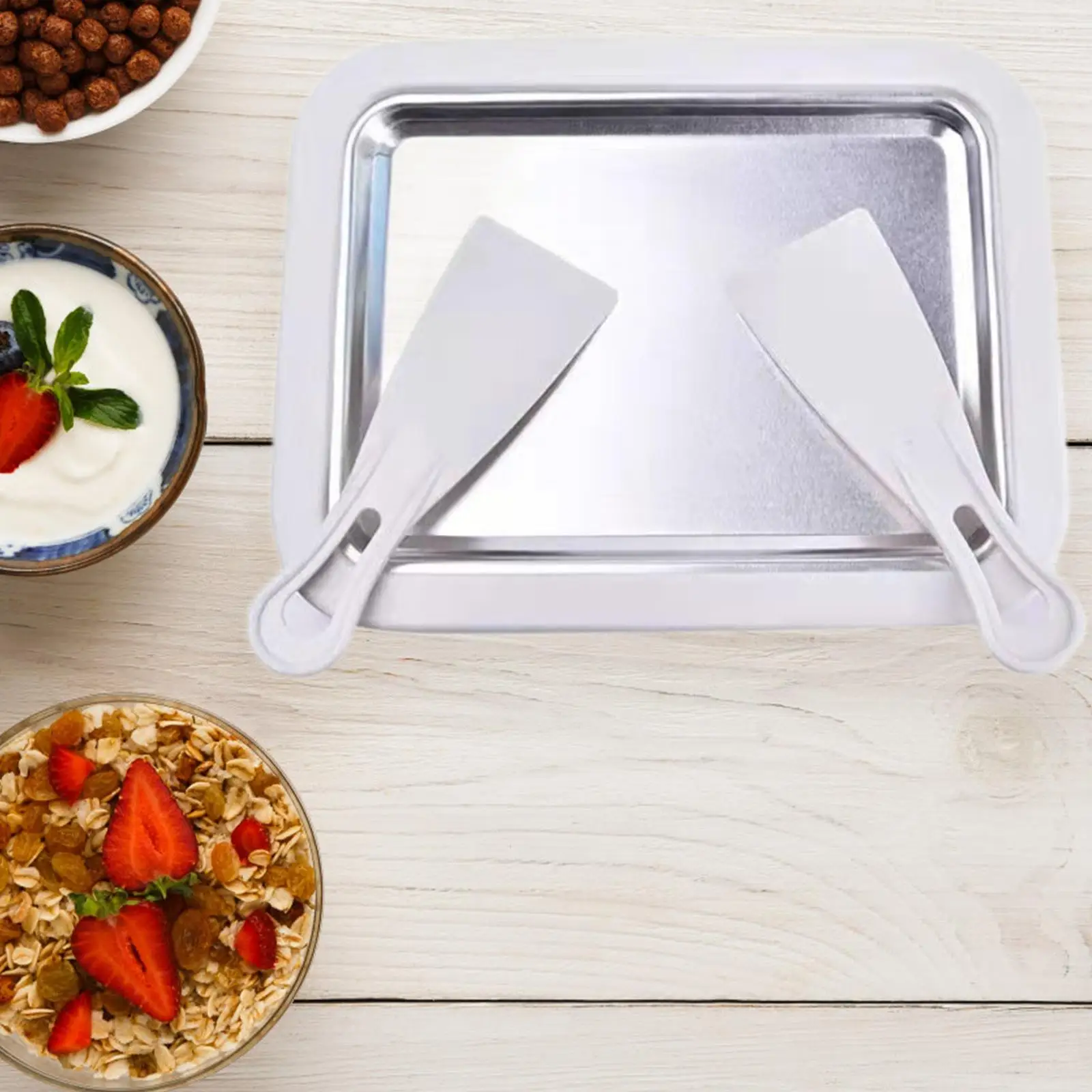 Frozen Yogurt Maker Tray Instant Cold Plate Instant Ice Cream Maker Ice Cream Cold Plate