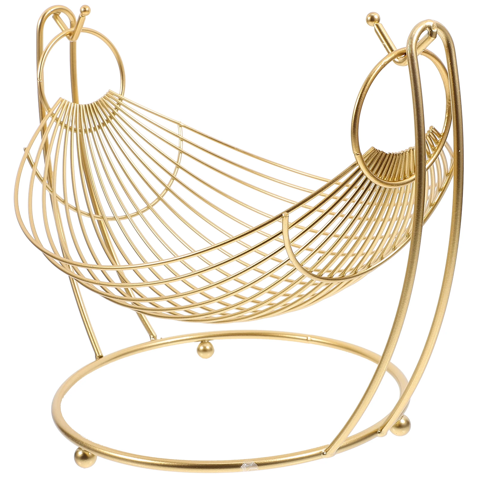 

Snack Storage Metal Fruit For Kitchen Countertop Fruit Vegetable Organizer Desktop Wire Basket Hollow Design Reusable Iron