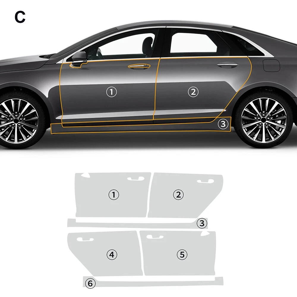 

For Lincoln MKZ 2017-2020 TPU Bumper Hood Pre-cut PPF Kit Clear Paint Protective Film Custom Anti Scratch Self Healing Shield