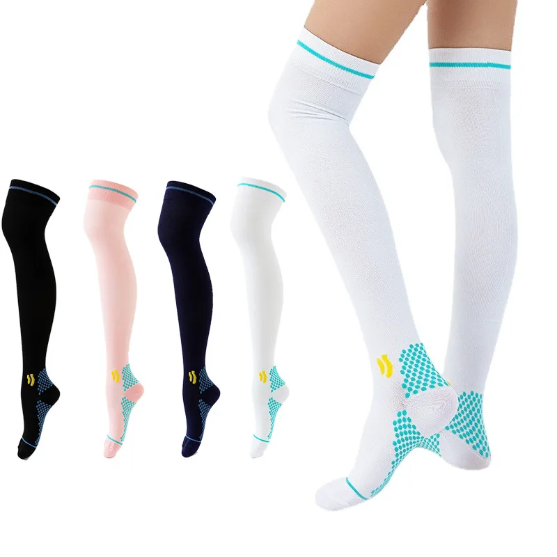 New Lengthened Lnee Length Compression Stockings Leggings for Men and Women Compression Stockings