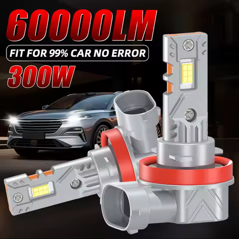 2x H7 LED 300W 50000LM Car Headlights Bulbs Canbus CSP H4 H11 H8 H9 H1 HB3 9005 9006 HB4 Fog Light 1:1 Mini Size 6000K White 12V