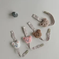 Baby Pacifier Clip Cute Bear Pacifier Chain Baby Pacifier Handheld Tooth Toy For Boys And Girls Enlightening Toy Pacifier Chain