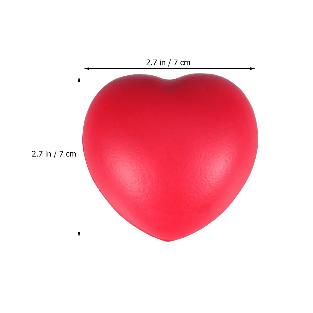 6Pcs Heart Shape Foam Pressure Balls Novel Creative Relax Decompression Stress Relief Balls for Kids Children Portable Fun