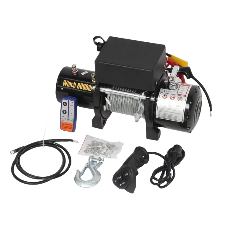 2000 Lbs 12v 24v 4wd Off Road 4x4 Electric Winch Car Winch