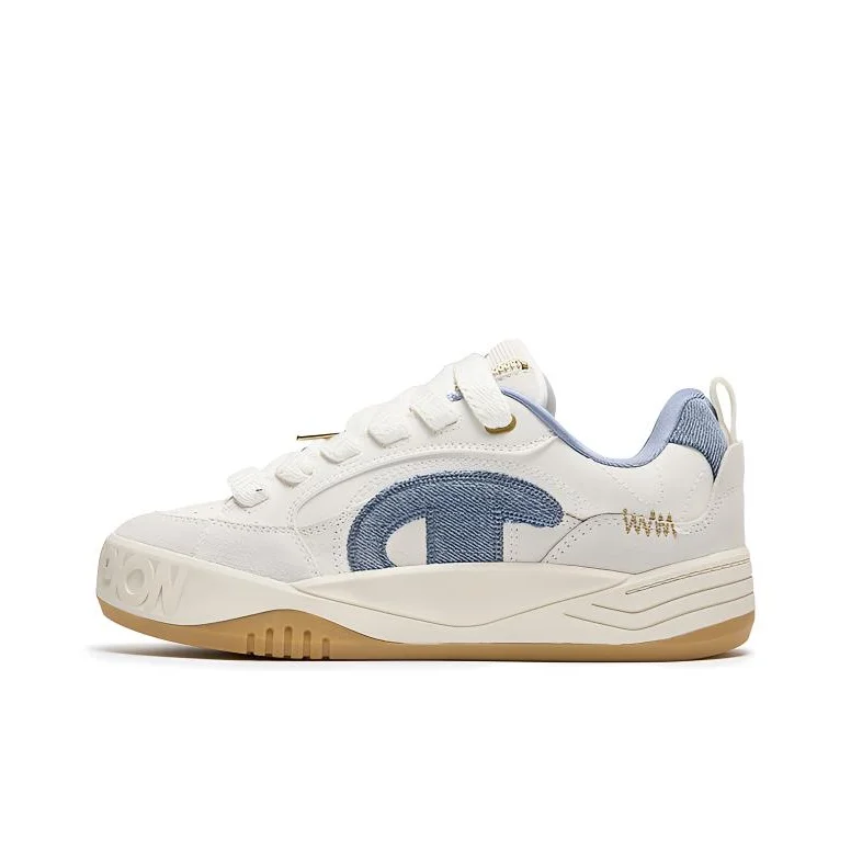 Champion Skate Shoes Men's Low Top Milk White/Timeless Blue U6CFCTM61M1