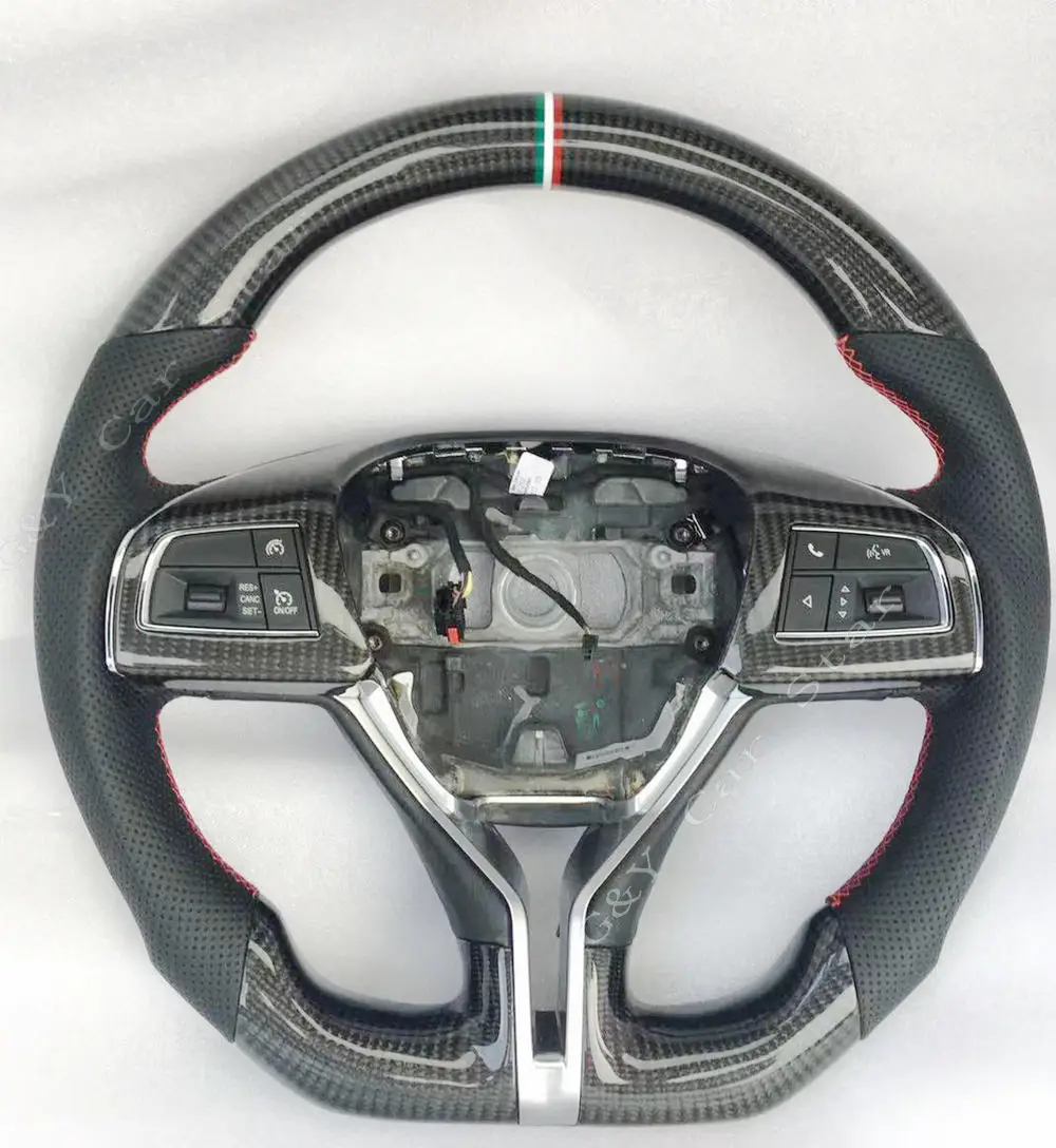 100% Real Carbon Fiber Steering Wheel For Maserati Ghibli